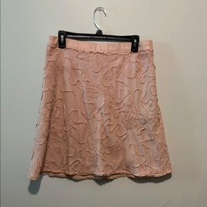 Max Studio Pink Ruched A-Line Mini Skirt Size M